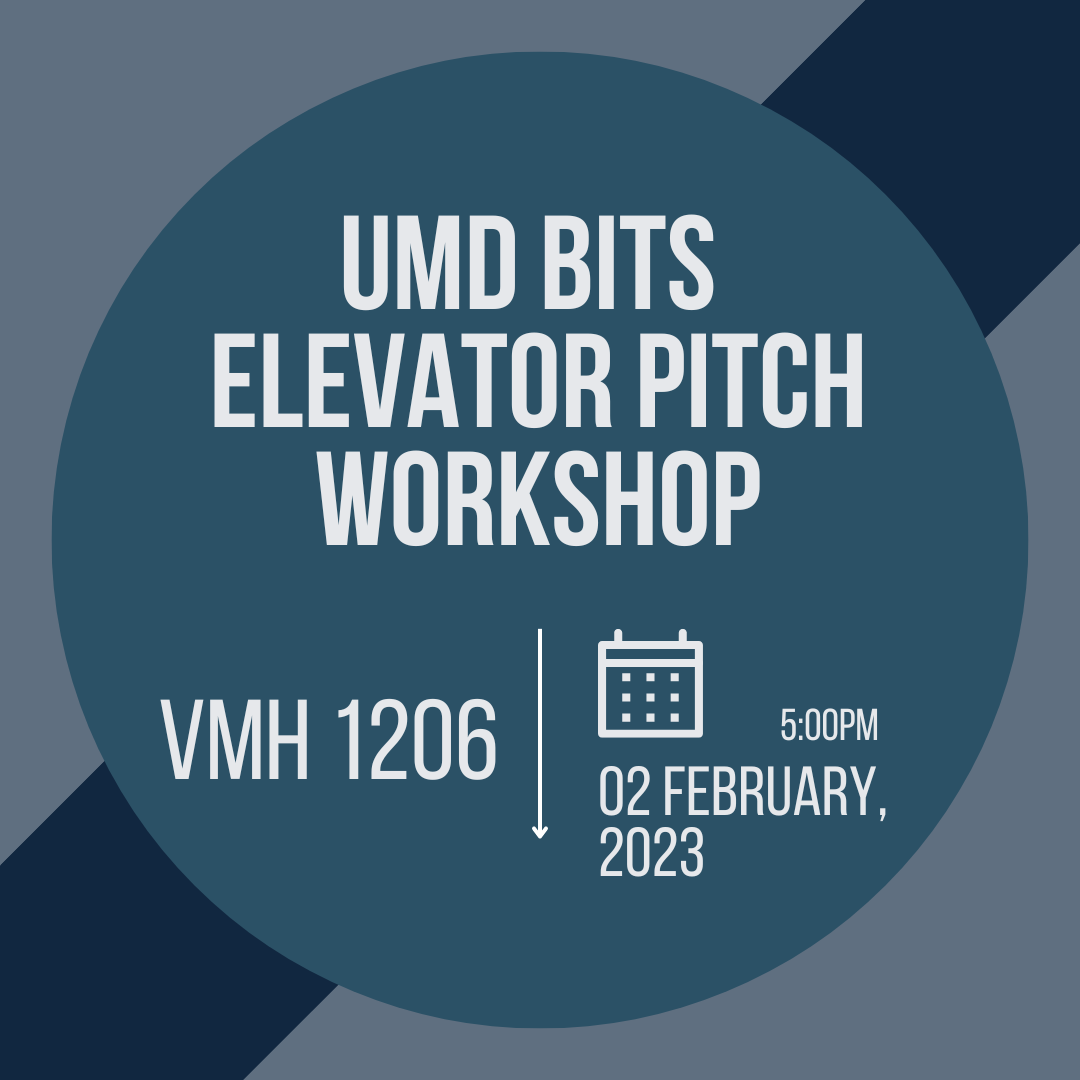 Elevator Pitch Workshop flyer